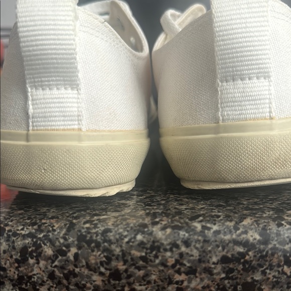 White Canvas Sneakers - Picture 5 of 6